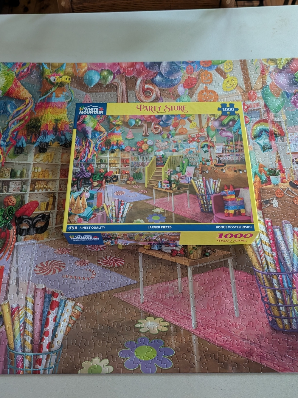 White Mountain 'Party Store' 1000-Piece Jigsaw Puzzle
